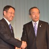 豊田社長と内山田副社長