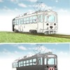 「白くま黒豚電車」のイメージ。