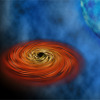 「はくちょう座 X-1」 ブラックホール連星の想像図