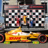 2013年インディカー・シリーズ第2戦アラバマの表彰式。写真：Indycar