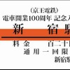 京王線開業100周年記念入場券