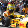 前戦優勝の王者ライアン・ハンターレイは予選2位だったが、決勝ではクラッシュなどもあり散々、24位（リタイア）に終わった。写真：IndyCar