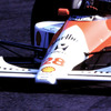 1990年型マクラーレンMP4/5B・ホンダ。当時最強を誇ったホンダのエンブレムがノーズに輝く。