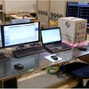 モバイル管制設備の実機。現段階では、ハードウェアの製作が完了したところ。