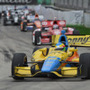 途中まで快走を見せたコンウェイだったが、連勝は成らず（レース2は3位）。写真：IndyCar