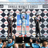 レース2の表彰式。ホンダ勢が上位を独占した。写真：IndyCar