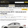 チェコの自動車メディア、『autoweb.cz』が掲載した北米向け新型トヨタカローラ