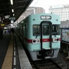 西鉄天神大牟田線の6050形。割引切符は天神大牟田線の往復乗車券と博物館観覧券などがセットになっている。