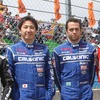 第3戦セパンで今季初優勝を達成した、松田次生とジョアオ・パオロ・デ・オリベイラ。写真：NISSAN（開幕戦）