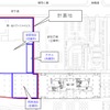 旭川ターミナルビルの平面図。旭川駅の北西側に建設される。駅西側の高架下にもターミナルビルの施設が整備される。