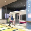 屋内1階の大型運転体験シミュレーター。廃車となった本物の鉄道車両のカットボディと乗務員訓練用のシミュレーションソフトを使用する。