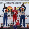 第17戦ヒューストンの表彰式。写真：IndyCar