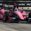 最終ラップで大クラッシュに遭遇してしまったフランキッティ。写真：IndyCar