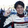 優勝した川端伸太朗選手（ポルシェカレラカップ ジャパン 第10戦）