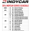 2014年度インディカーシリーズの公式スケジュール