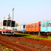 関東鉄道常総線の水海道車両基地。11月3日に開業100周年記念の公開イベントが行われる。