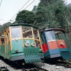 六甲ケーブルの車両。2014年1月末頃に運行を再開する見通しとなった。