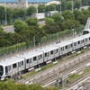 車両基地に留置されている7300系。2014年1月18日から営業運転を開始する予定。