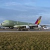 最初の飛行に成功したアシアナ航空のA380航空機