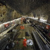 ロンドンを貫く新路線「クロスレール」のトンネル工事現場の様子