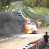 独ニュルブルクリンクで車両火災を起こした日産GT-R