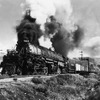 米ユニオン・パシフィック鉄道が動態復元を目指す世界最大級の蒸気機関車「ビッグボーイ」が4月28日、現在保管されているカリフォルニア州から動態復元に向けワイオミング州までの移動を開始した。写真は現役時代のビッグボーイ