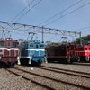 『SLパレオエクスプレス』のほか秩父鉄道所有の電気機関車なども展示される。