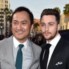 渡辺謙（向かって左）とアーロン・テイラー＝ジョンソン/『GODZILLA』ワールドプレミア　(c) Getty Images