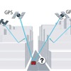 GPS衛星だけの受信では反射波などの影響で誤差が出がちとなる