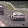 ホンダ 次期 NSXのニュルブルクリンクでのテスト風景（Youtubeより）