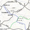 ブルーライン延伸部の想定ルート（青点線）。川崎市内の新百合ヶ丘まで延伸する。