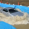 JAFによる冠水路の走行テスト（参考画像）