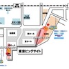 仮設基地局設置場所および臨時強化エリアイメージ