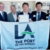 商船三井、減速航行の実施率でロサンゼルス港から表彰