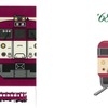 記念乗車券の特典として付いてくる専用乗車券袋のイメージ。裏面（右）は1968年の函館本線電化開業記念デザインを復刻している。