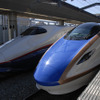 JR東日本は、冬期の長野新幹線『あさま』の臨時列車を一部を除きE7系（右）で運転する