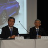 トヨタ自動車の2015年3月期第2四半期決算会見の様子