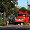 滑り台が付く“火を消さない消防車”が保存されている新宿交通公園（葛飾区）