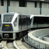 シンガポール・チャンギ国際空港で使用されている三菱重工製の新交通システム車両