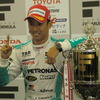 2012年以来、2年ぶりの王座獲得となった中嶋一貴（12年当時のシリーズ名称はフォーミュラ・ニッポン）。