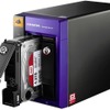 画像は4TBタイプ。ロック付きのスロットに入るHDDは、熱や振動に強いWesternDigitalのNAS用ハードディスク「WD Red」。