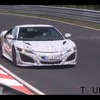 ホンダ 次期 NSXのニュルブルクリンクでのテスト風景（Youtubeより）