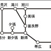 「道東フリーパス」のフリーエリア。連続した5日間、フリーエリアの普通車自由席が利用できる。