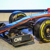 ホンダF1記者会見で展示された、マクラーレン・ホンダ『MP4-30』
