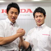 SUPER GTでは3年ぶりにチーム国光に移籍、伊沢拓也（左）とタッグを組む山本尚貴（右）