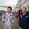 #39 レクサスRC Fの平手晃平とコバライネン（3月14～15日の岡山公式合同テスト時）。