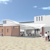 姫路市はJR神戸線御着～姫路間に設置される新駅の駅名アンケート結果を発表。「飛び立つ白鷺」をイメージしたデザイン（画像）で整備される計画になっており、アンケート結果でも「白鷺」が最も多かった。