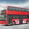 中国 BYD の英ロンドン次世代二階建てEVバスの完成予想図