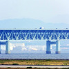 関空から見える空港連絡橋（8月6日、成田空港）