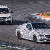 メルセデス AMG Cクラスクーペの開発プロトタイプ車